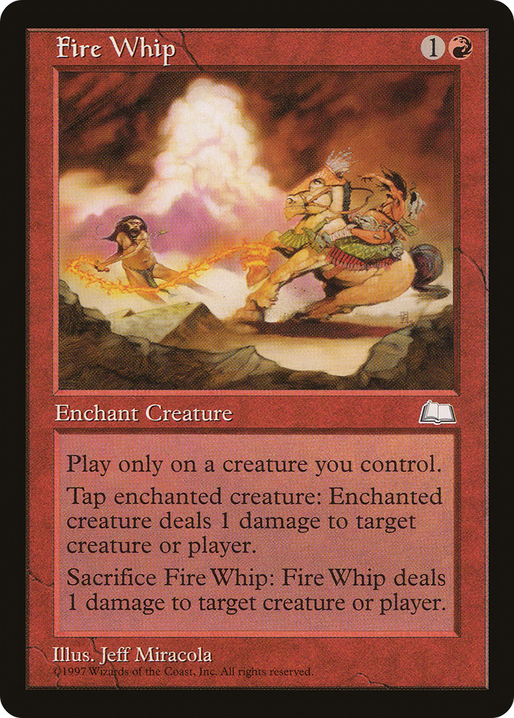 Fire Whip (WTH-) - Weatherlight