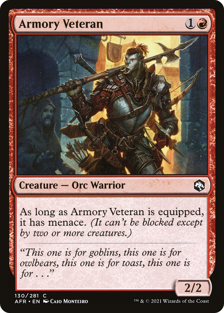 Armory Veteran (AFR-130) - Adventures in the Forgotten Realms Foil