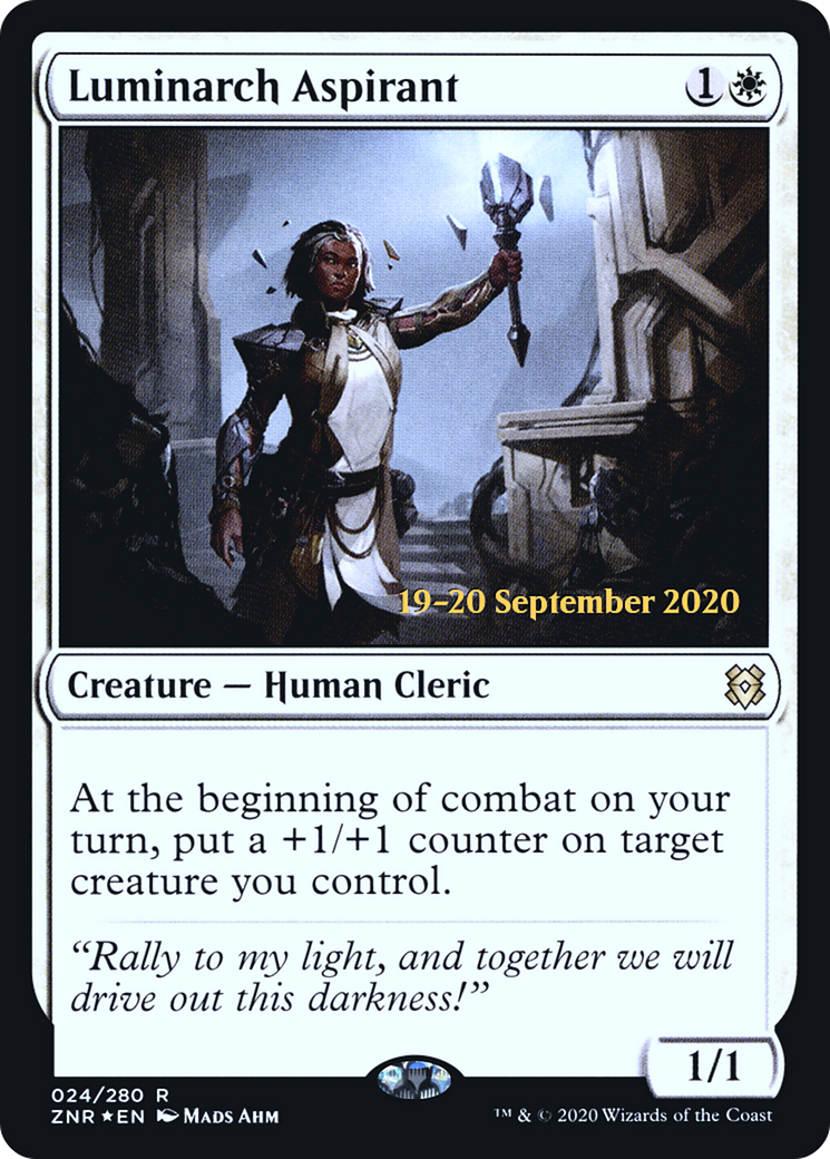 Luminarch Aspirant (PRE-024) - Zendikar Rising Promos Foil
