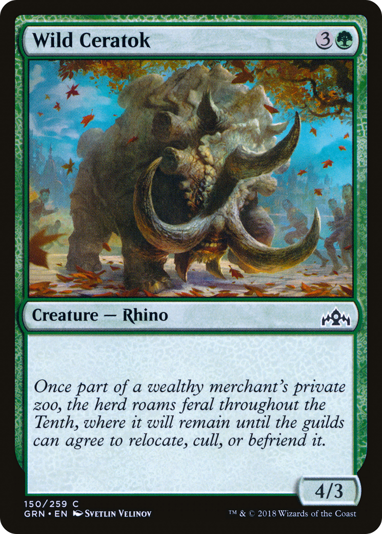 Wild Ceratok (GRN-150) - Guilds of Ravnica