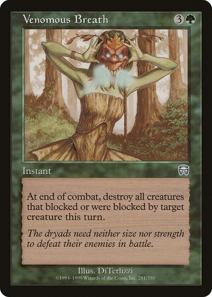 Venomous Breath (MMQ-281) - Mercadian Masques Foil