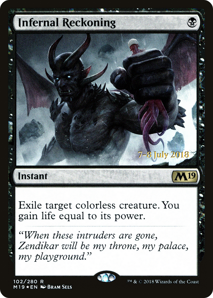 Infernal Reckoning (PRE-102) - Core Set 2019 Promos Foil