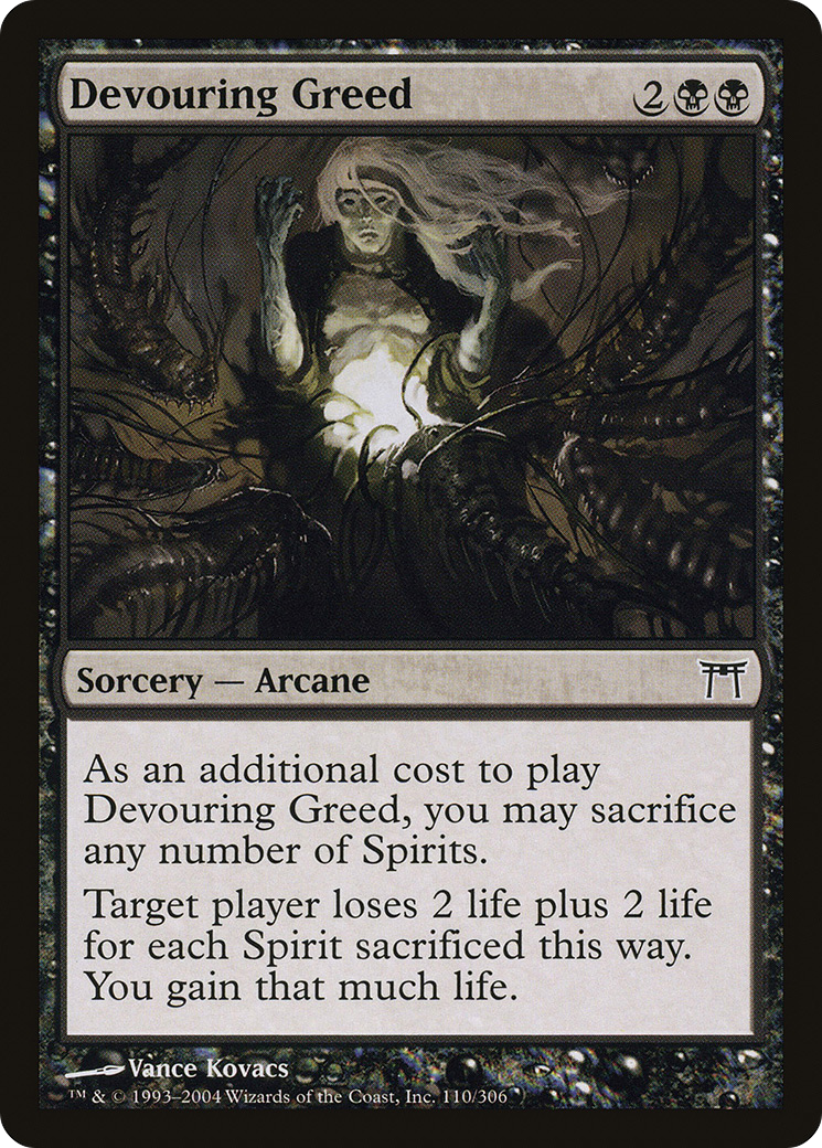 Devouring Greed (CHK-110) - Champions of Kamigawa Foil