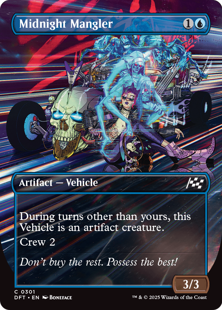 Midnight Mangler (Borderless) (DFT-301) - Aetherdrift Foil
