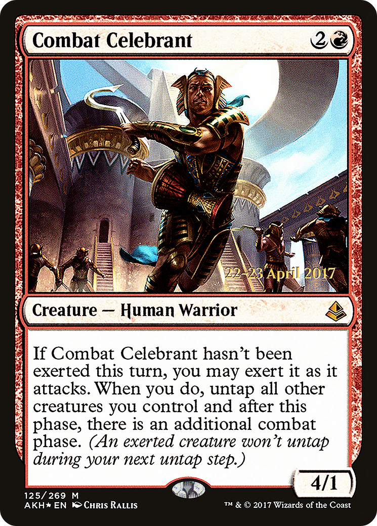 Combat Celebrant (PRE-125) - Amonkhet Promos Foil