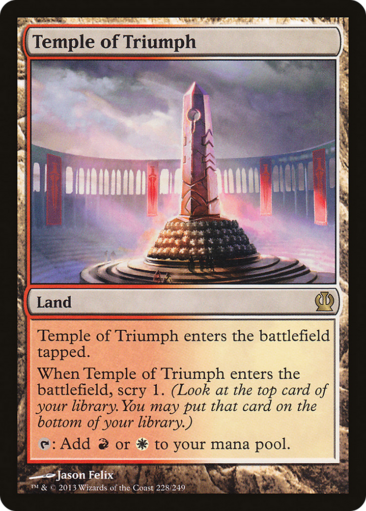 Temple of Triumph (THS-228) - Theros Foil
