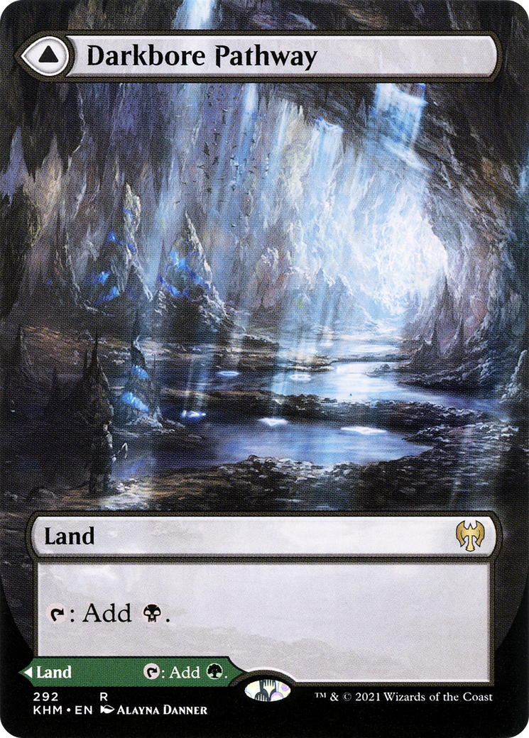Darkbore Pathway (Borderless) (KHM-292) - Kaldheim: (Showcase)