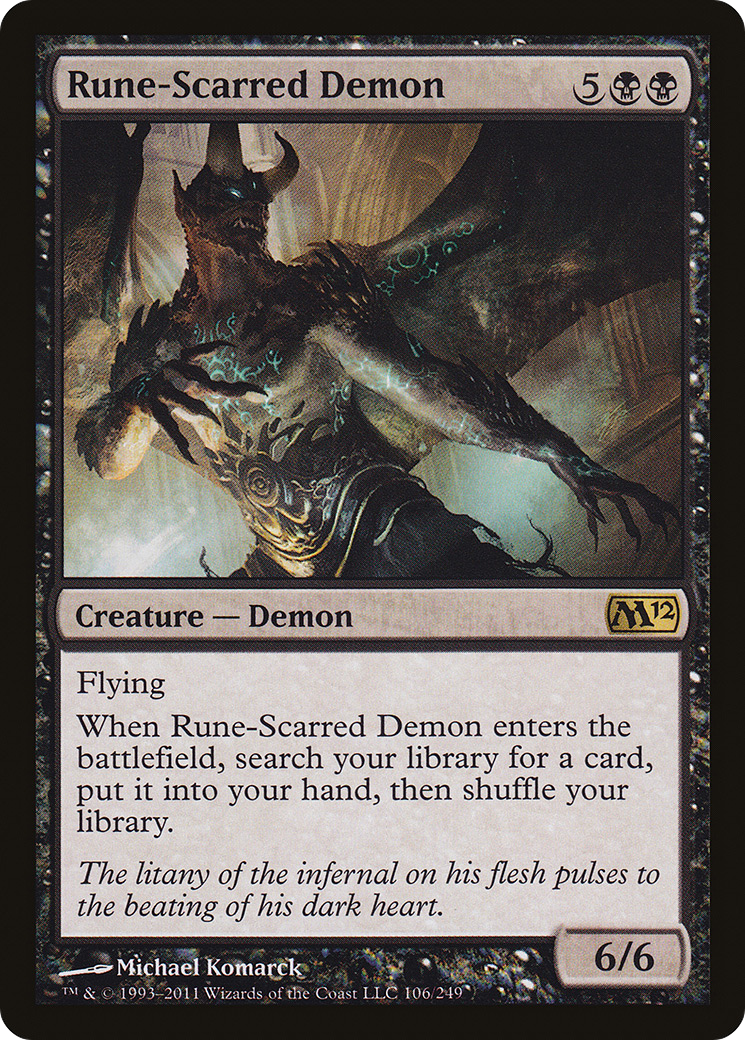 Rune-Scarred Demon (M12-106) - Magic 2012