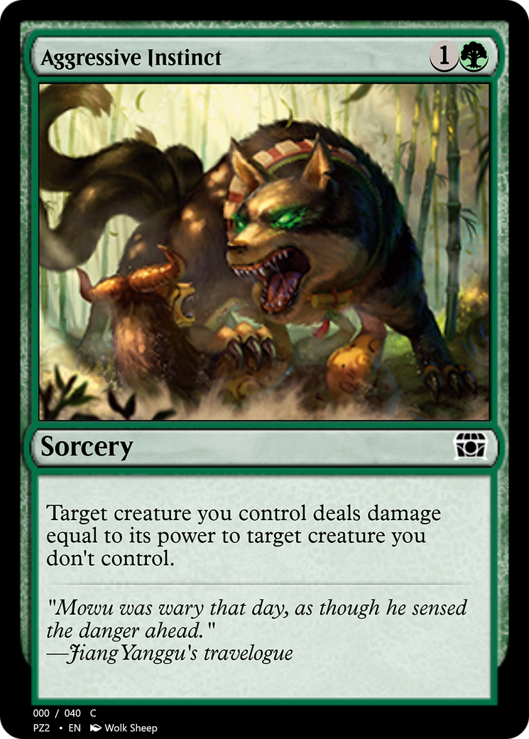 Aggressive Instinct (PZ2-70855) - Treasure Chest Foil