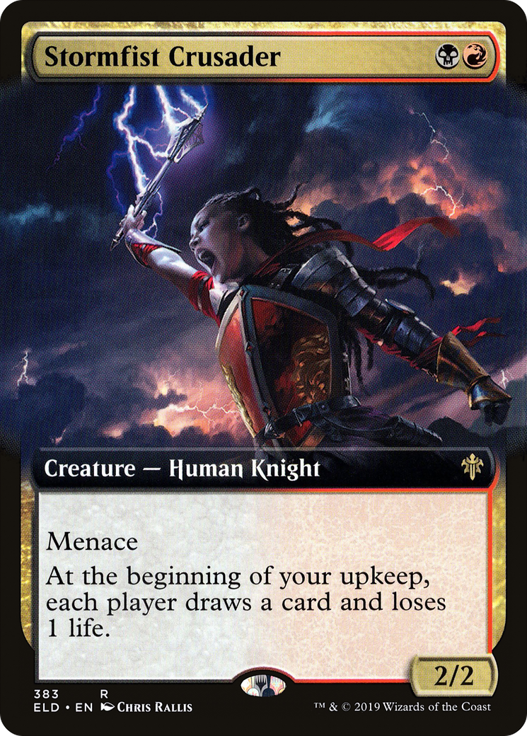 Stormfist Crusader (Extended Art) (ELD-383) - Throne of Eldraine: (Extended Art)