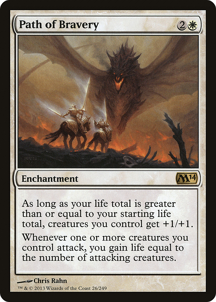 Path of Bravery (M14-026) - Magic 2014 Foil
