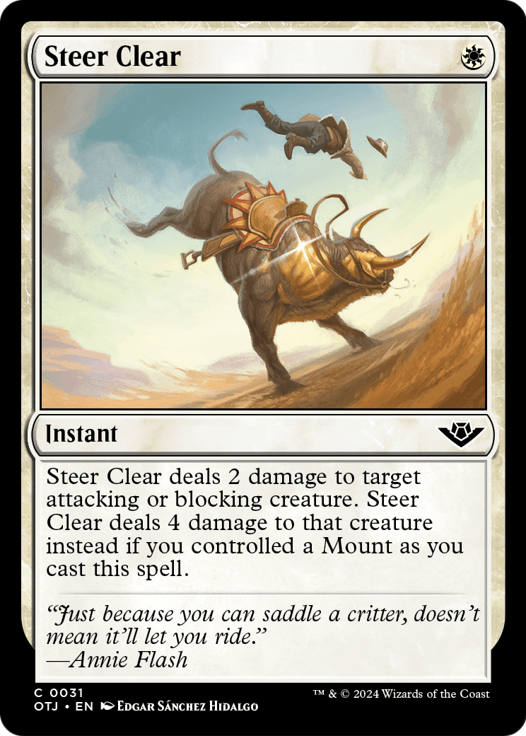 Steer Clear (OTJ-031) - Outlaws of Thunder Junction Foil