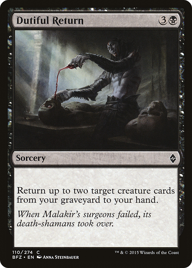 Dutiful Return (BFZ-110) - Battle for Zendikar Foil