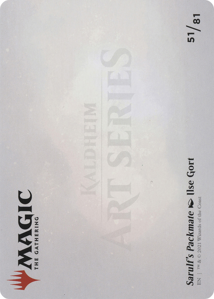 Sarulf's Packmate // Sarulf's Packmate (ASKHM-051) - Art Series: Kaldheim (Borderless)