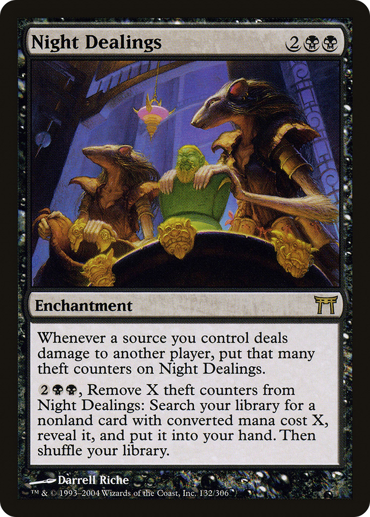 Night Dealings (CHK-132) - Champions of Kamigawa Foil