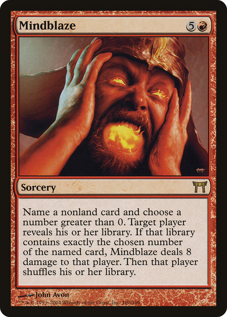 Mindblaze (CHK-180) - Champions of Kamigawa Foil