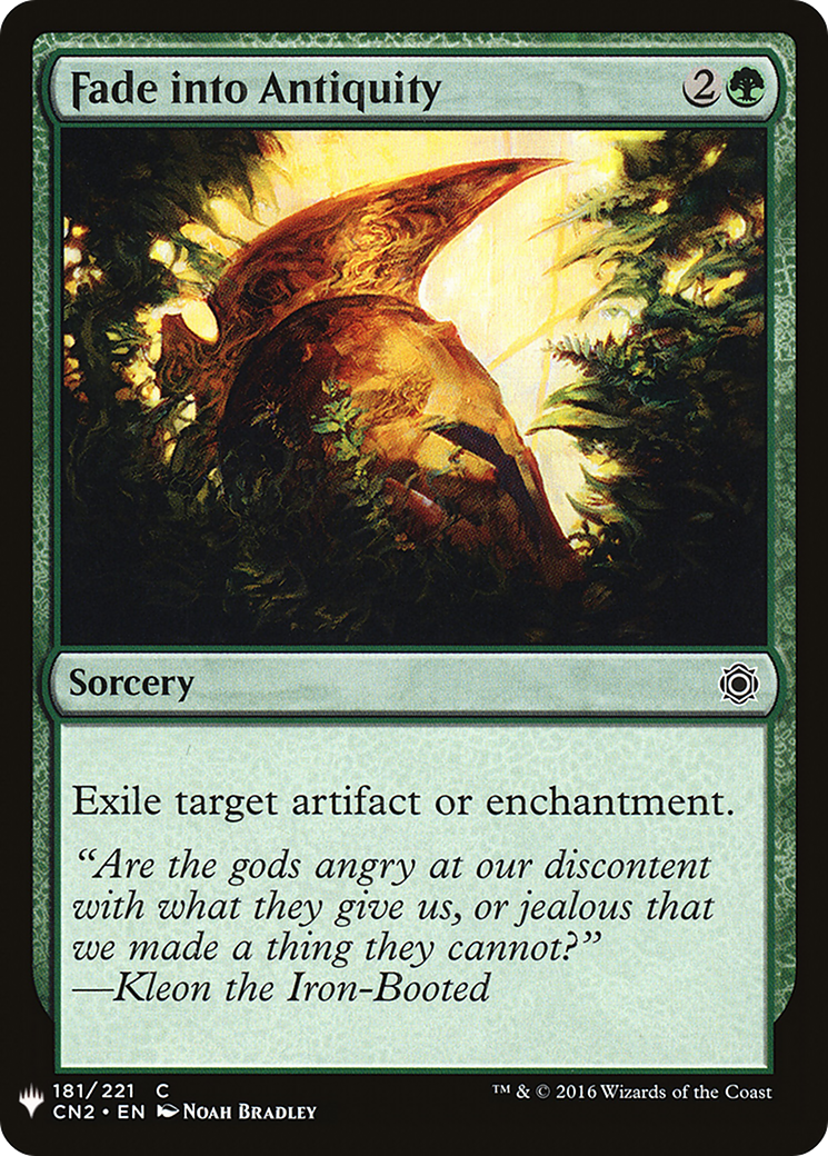 Fade into Antiquity (LIST-181) - The List