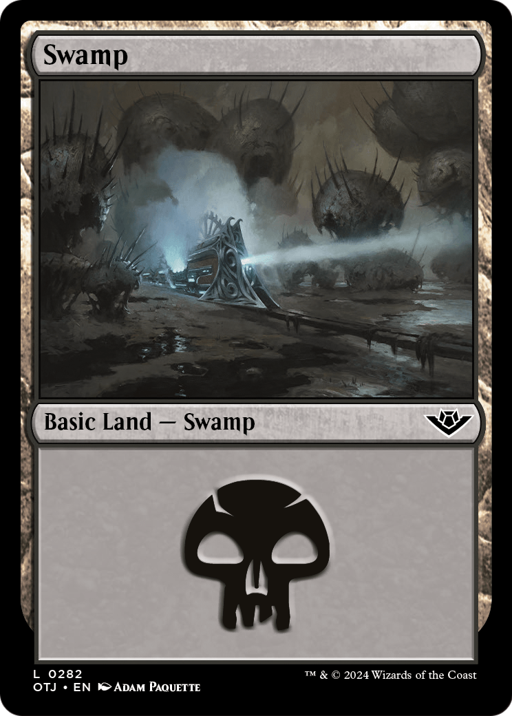 Swamp (0282) (OTJ-282) - Outlaws of Thunder Junction Foil