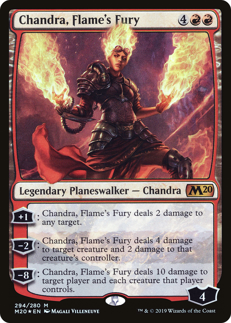 Chandra, Flame's Fury (M20-294) - Core Set 2020 Foil