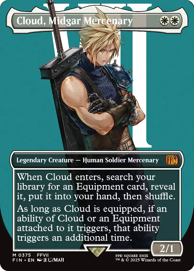 Cloud, Midgar Mercenary (Borderless) (FIN-375) - FINAL FANTASY