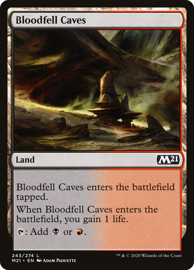 Bloodfell Caves (M21-243) - Core Set 2021 Foil