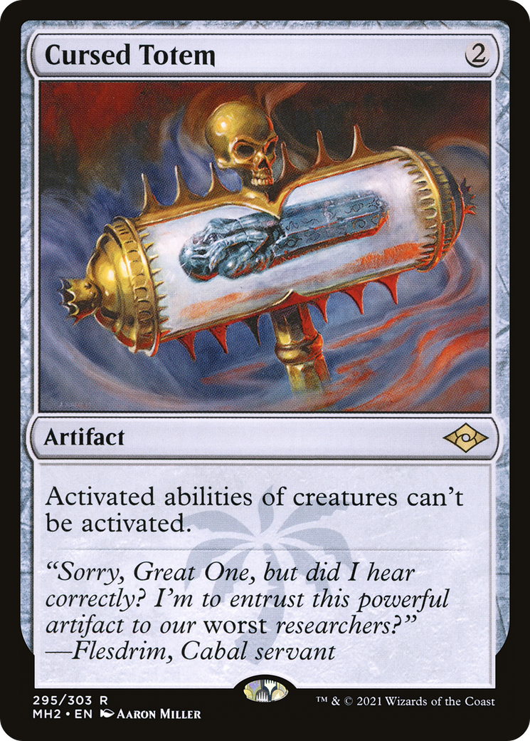Cursed Totem (MH2-295) - Modern Horizons 2 Foil