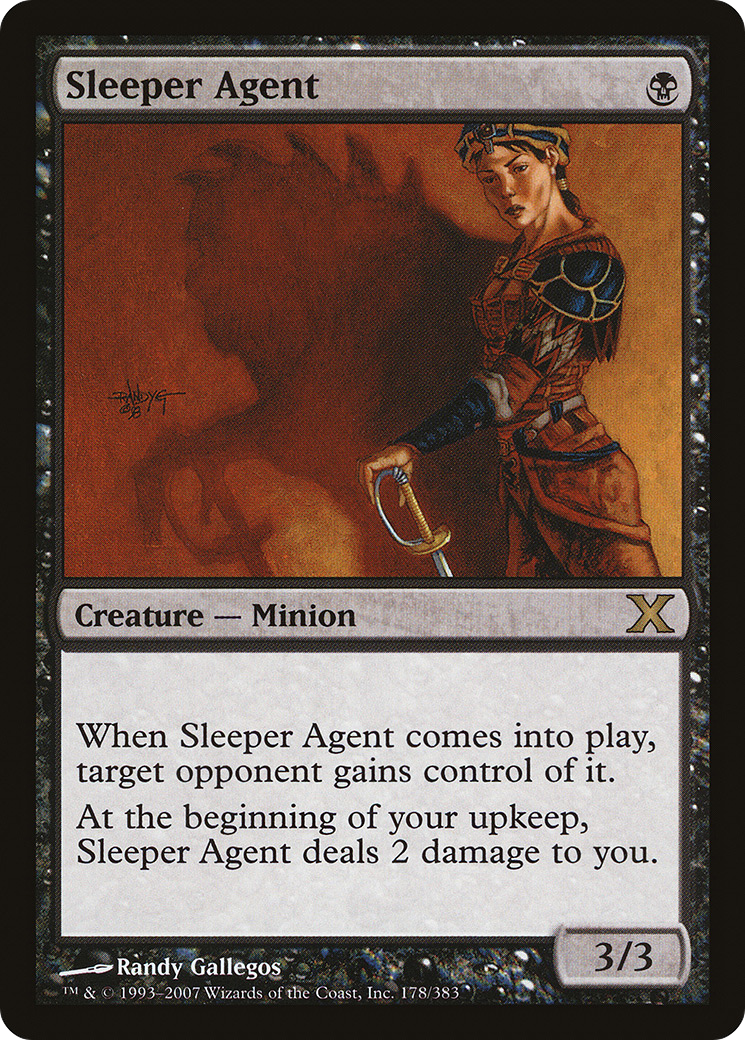 Sleeper Agent (10E-178) - Tenth Edition Foil