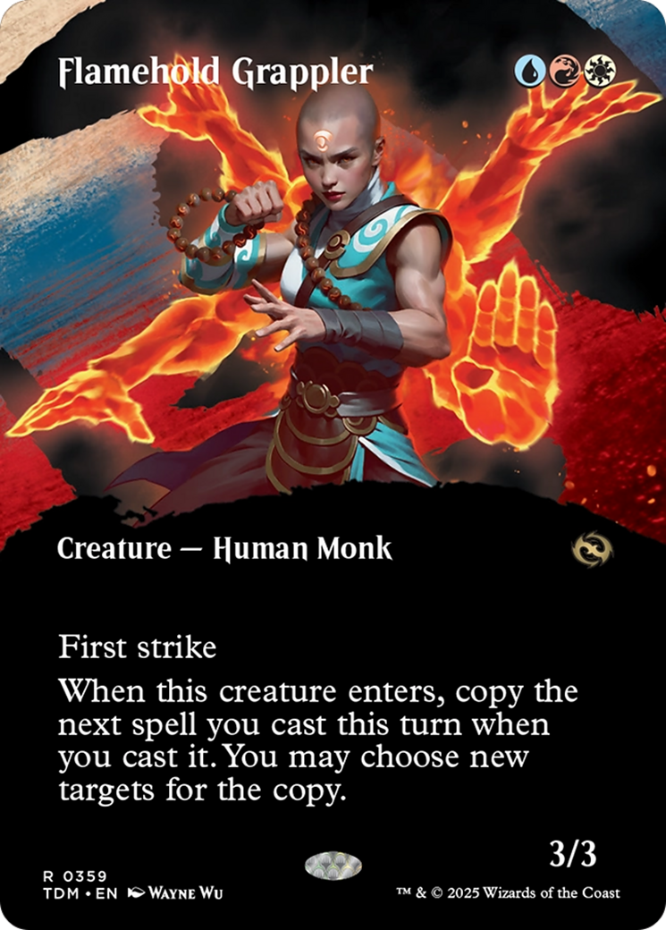 Flamehold Grappler (Borderless) (TDM-359) - Tarkir: Dragonstorm: (Showcase)