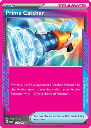 Prime Catcher 119  - Holofoil SV Prismatic Evolutions - ACE SPEC Rare