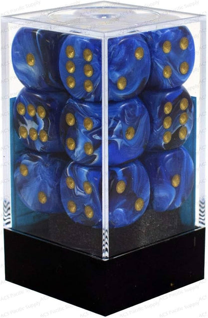 Chessex D6 16mm Dice Block (12 dice) - Vortex