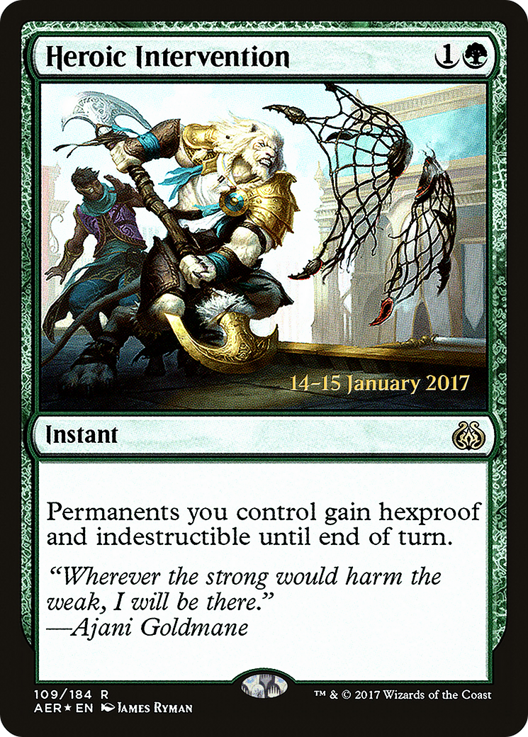 Heroic Intervention (AER) (PRE-109) - Aether Revolt Promos Foil