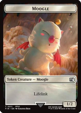 Moogle (0011) // Copy (0001) Double-Sided Token (FIN-11 // 1) - FINAL FANTASY Foil