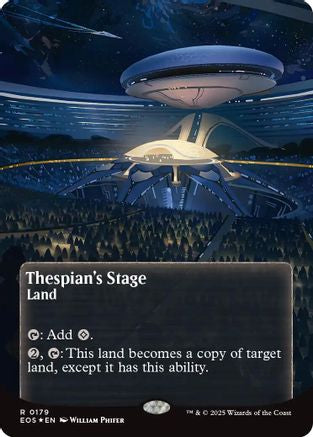 Thespian's Stage (0179) (Borderless) (Galaxy Foil) (EOS-179) - Edge of Eternities: Stellar Sights Foil