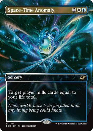 Space-Time Anomaly (Borderless) (EOE-315) - Edge of Eternities Foil