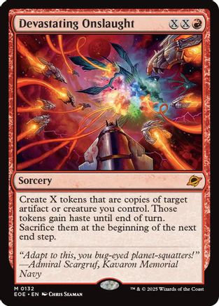 Devastating Onslaught (EOE-132) - Edge of Eternities Foil