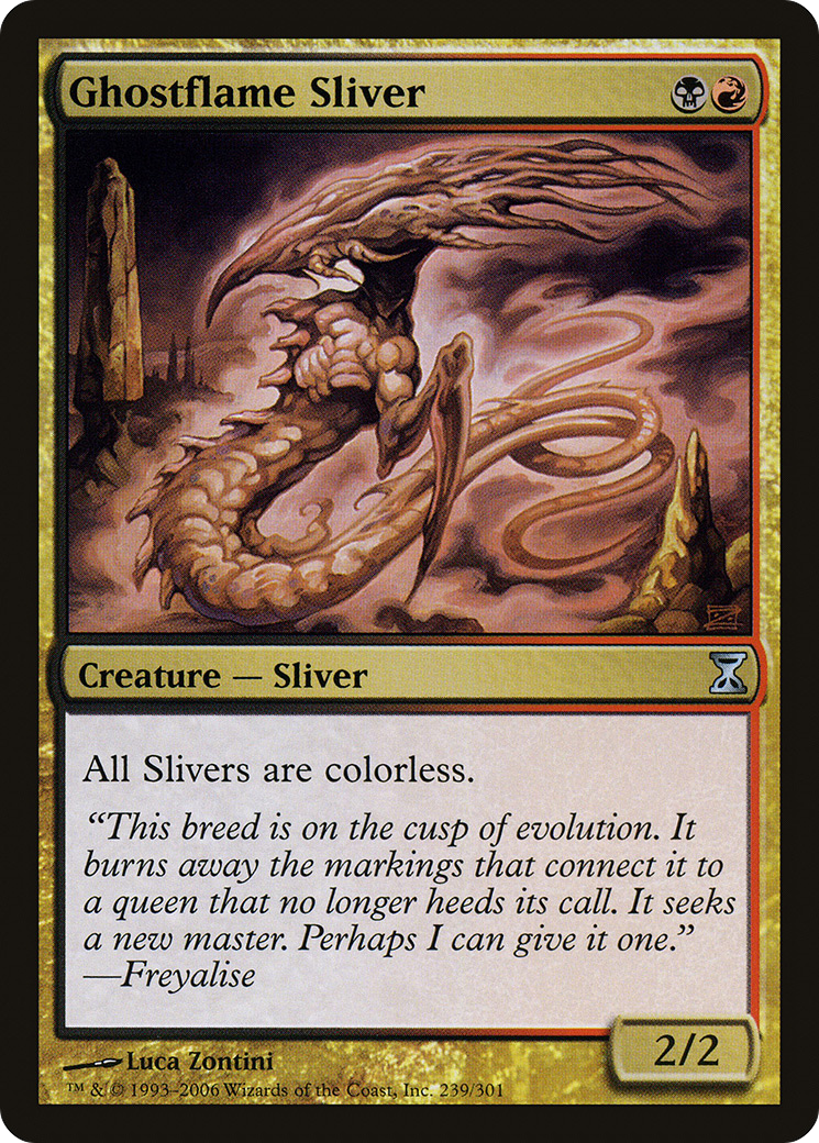 Ghostflame Sliver (TSP-239) - Time Spiral Foil