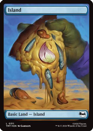 Island (0311) (Surge Foil) (TMT-311) - Teenage Mutant Ninja Turtles Foil