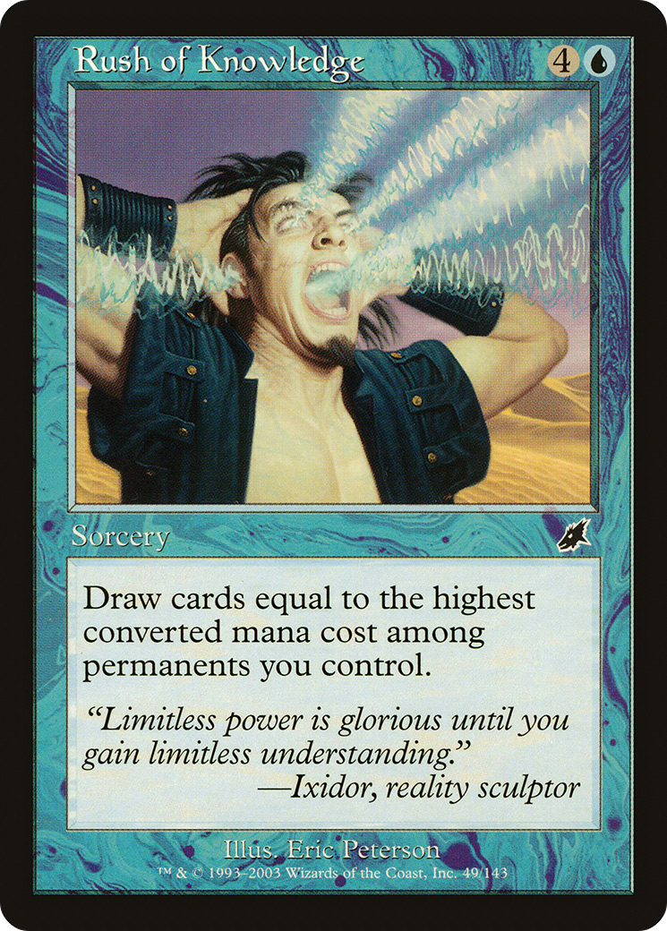 Rush of Knowledge (SCG-049) - Scourge Foil