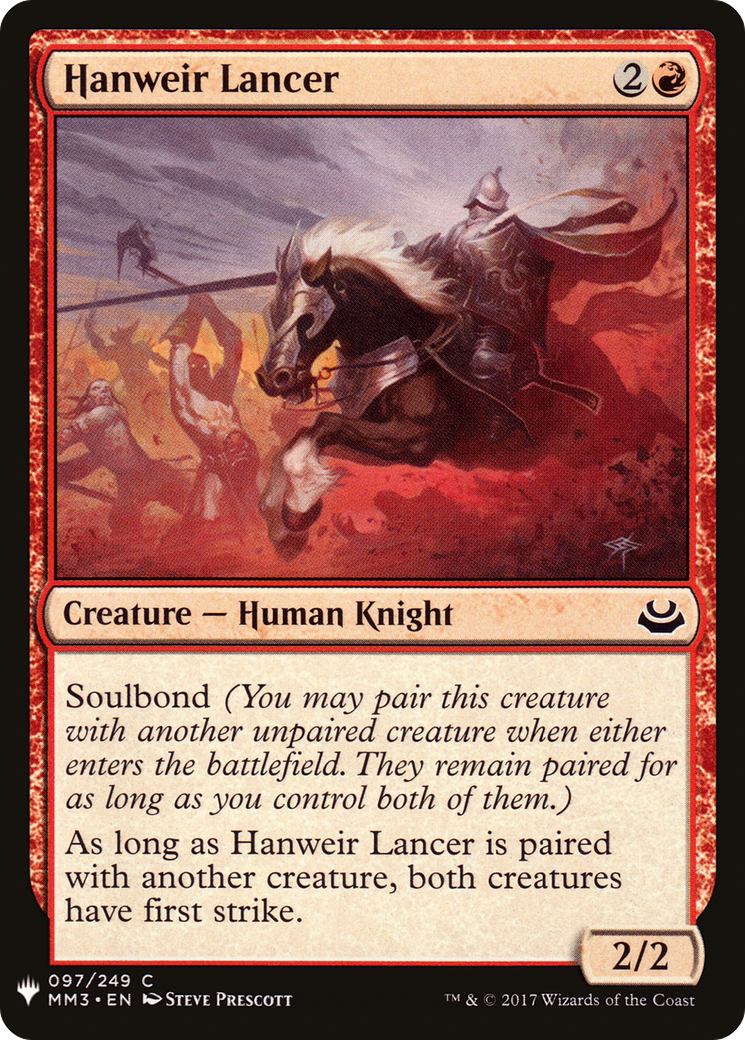 Hanweir Lancer (LIST-097) - The List