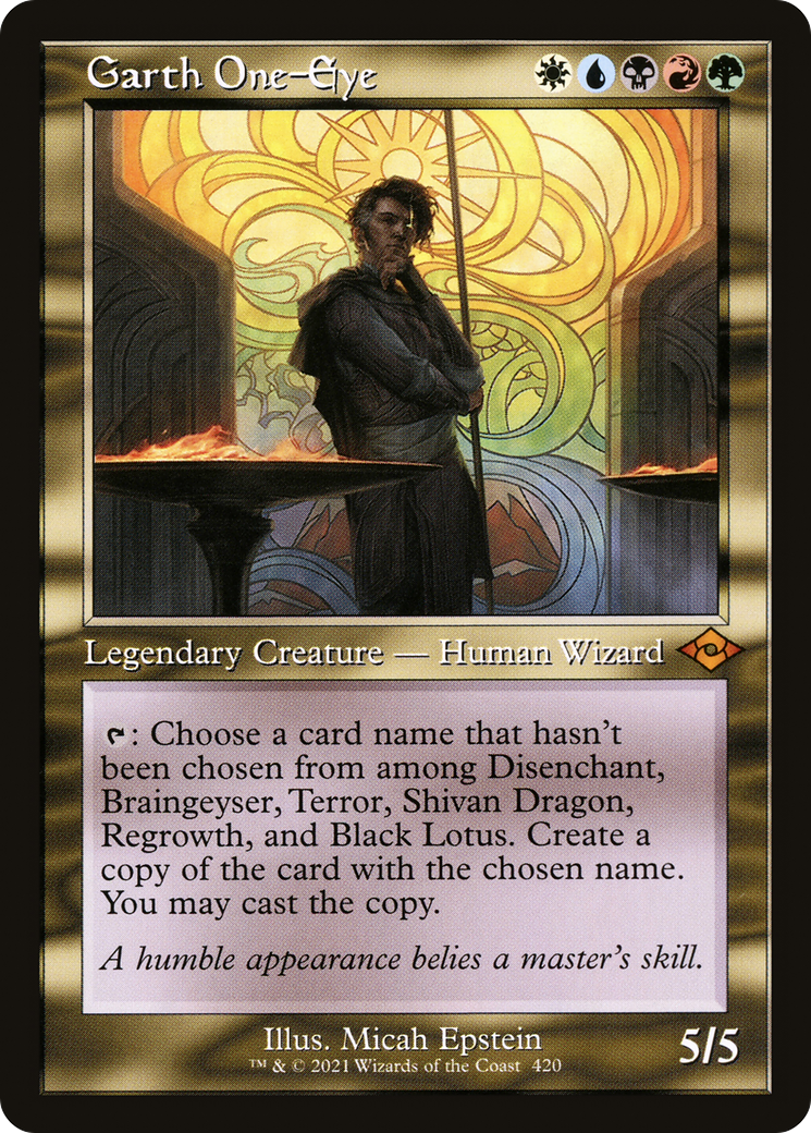 Garth One-Eye (Retro Frame) (MH2-420) - Modern Horizons 2 Foil