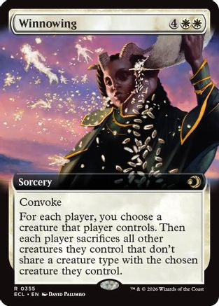 Winnowing (Extended Art) (ECL-355) - Lorwyn Eclipsed Foil