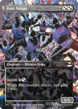 Foot Ninjas (Borderless) (TMT-209) - Teenage Mutant Ninja Turtles Foil