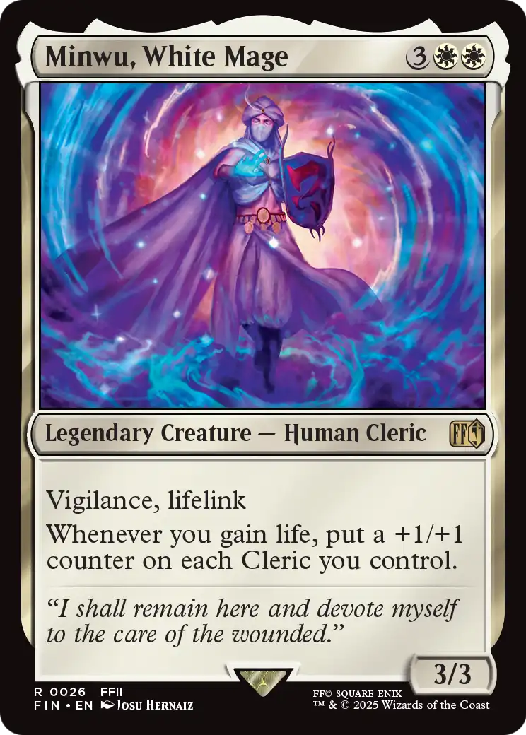 Minwu, White Mage (FIN-026) - FINAL FANTASY