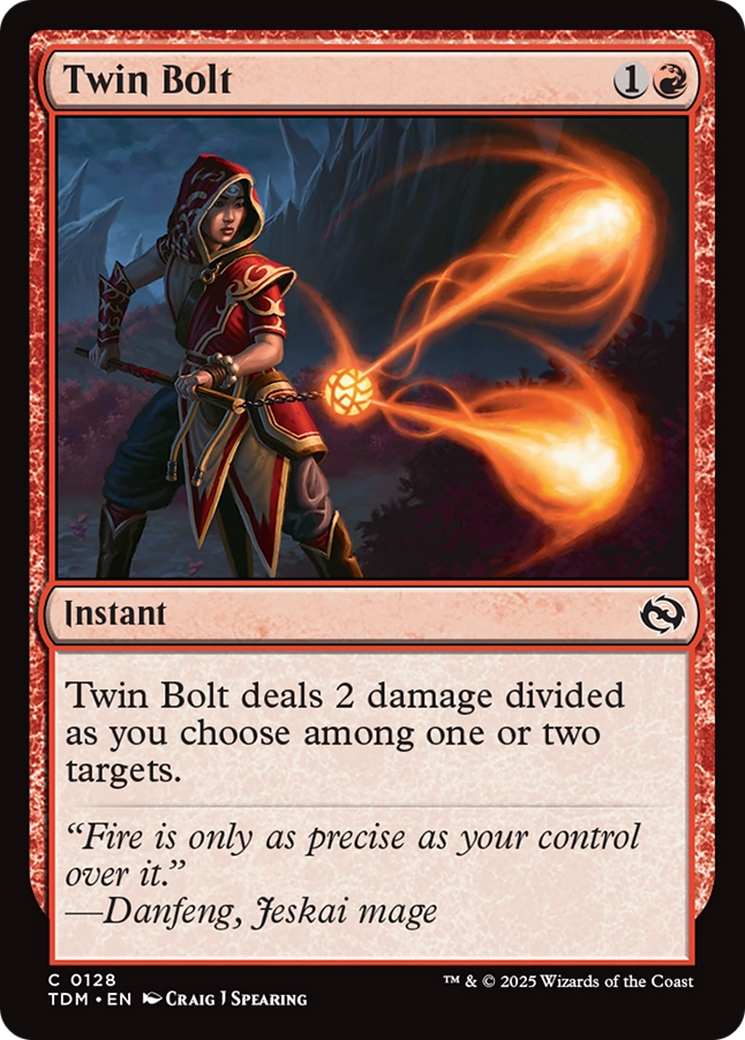 Twin Bolt (TDM-128) - Tarkir: Dragonstorm Foil