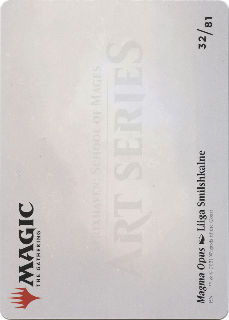 Magma Opus // Magma Opus (ASTX-032) - Strixhaven Art Series (Borderless) Foil
