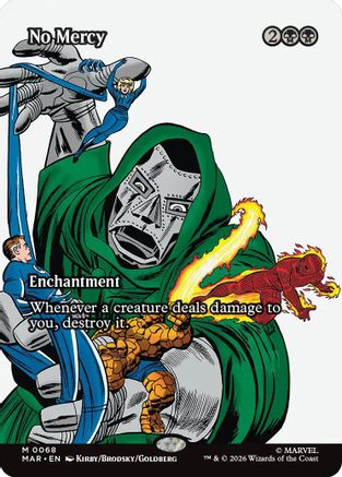 No Mercy (Borderless) (MAR-068) - Marvel Universe Eternal-Legal Foil