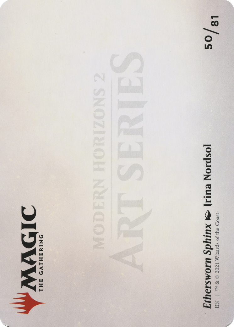Ethersworn Sphinx // Ethersworn Sphinx (AMH2-050) - Modern Horizons 2 Art Series (Borderless) Foil