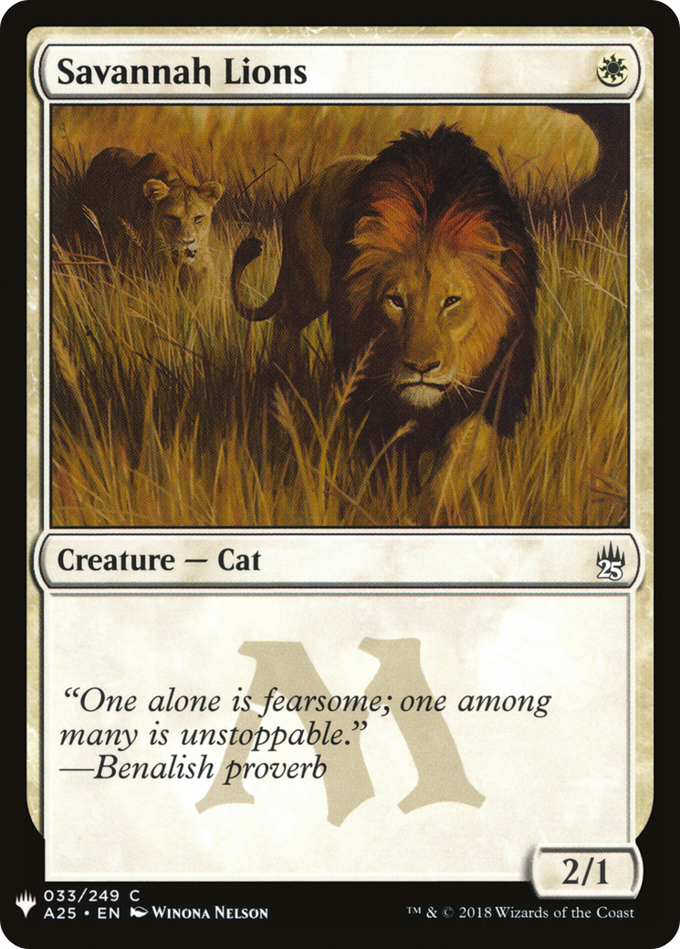 Savannah Lions (LIST-033) - The List