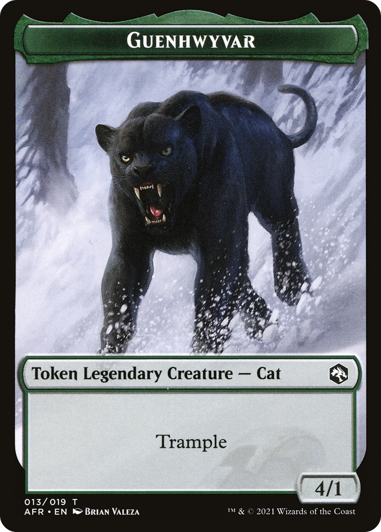 Guenhwyvar Token (AFR-013) - Adventures in the Forgotten Realms Tokens