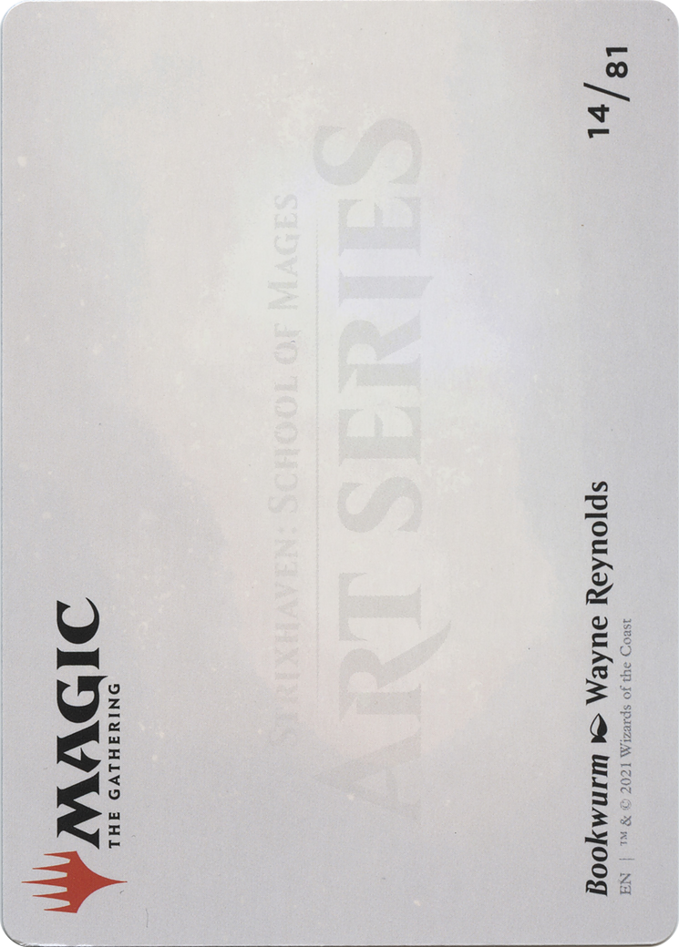Bookwurm // Bookwurm (ASTX-014) - Strixhaven Art Series (Borderless)